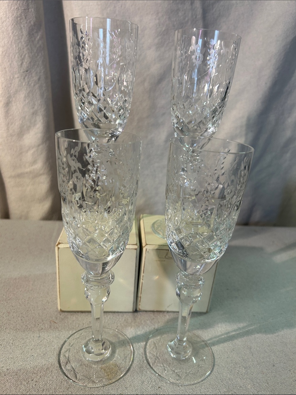 Rogaska Gallia Champagne Flutes